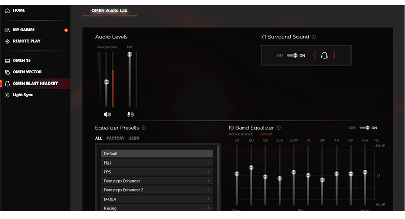 EQ PROFILE -profiili