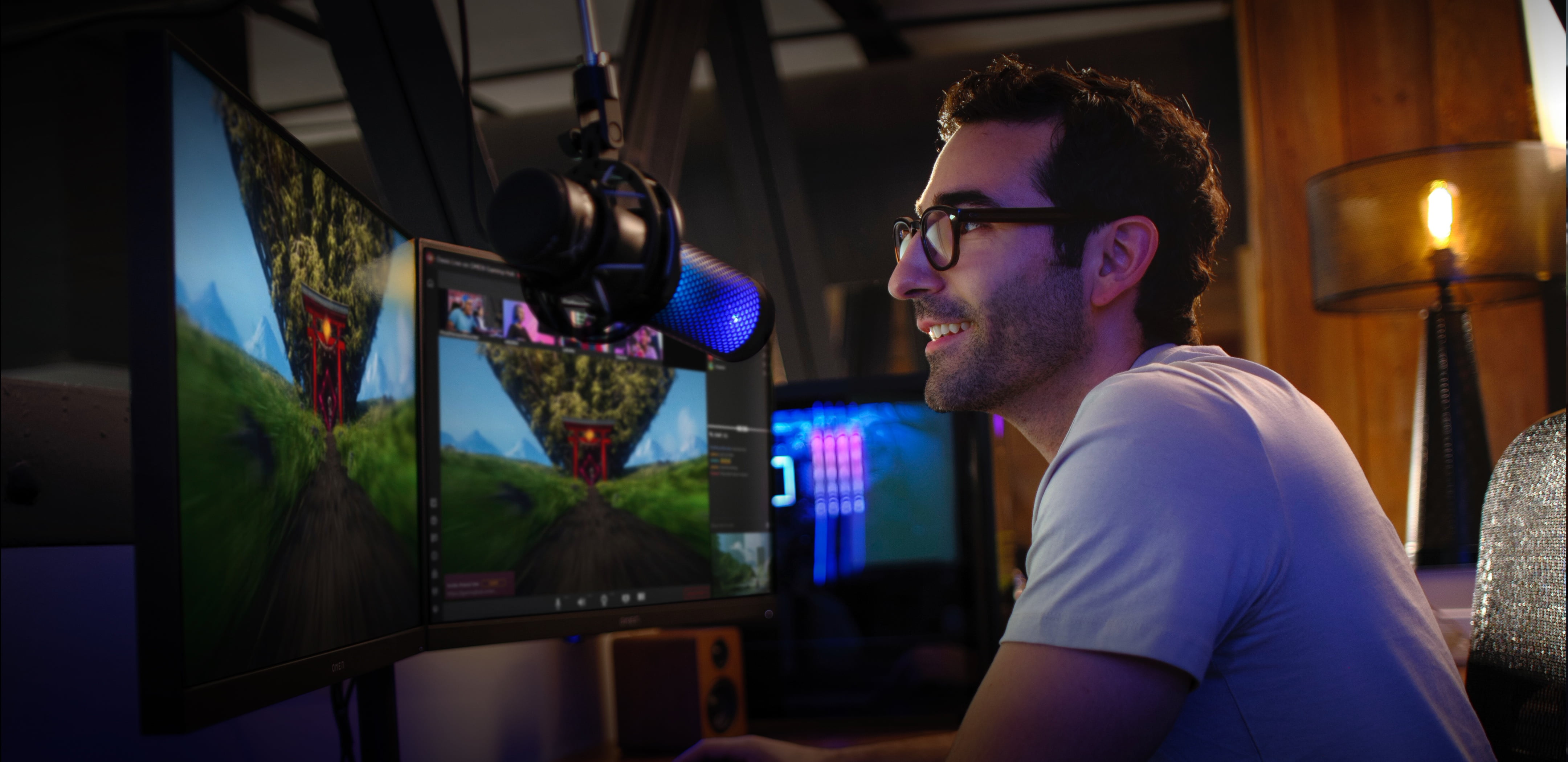 OMEN Gaming Hub를 사용하는 게이머 OMEN Gaming Hub를 사용하는 게이머