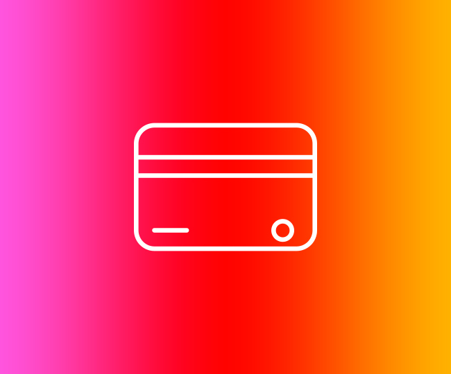 Icon showing credit cards