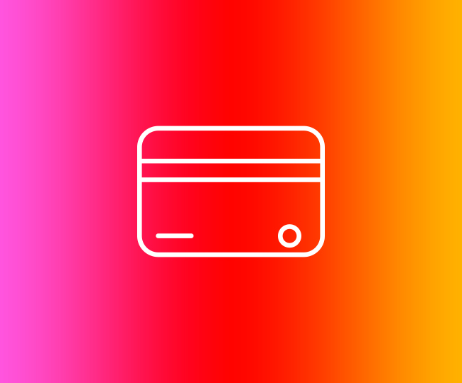 Icon showing credit cards