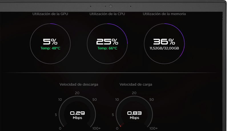 Omen Gaming Hub - Control de rendimiento