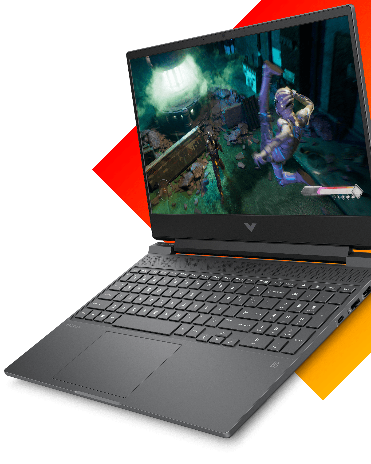 Victus 15 Laptop, vinkel med gameplay