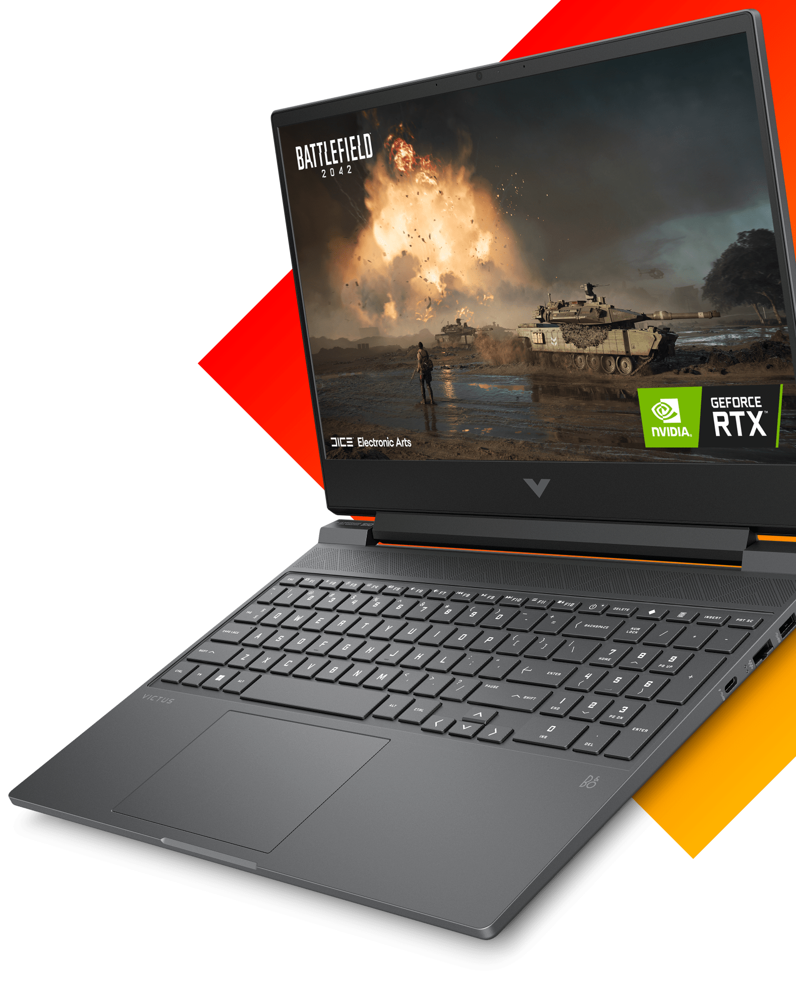 Hoek van Victus 15 laptop met game