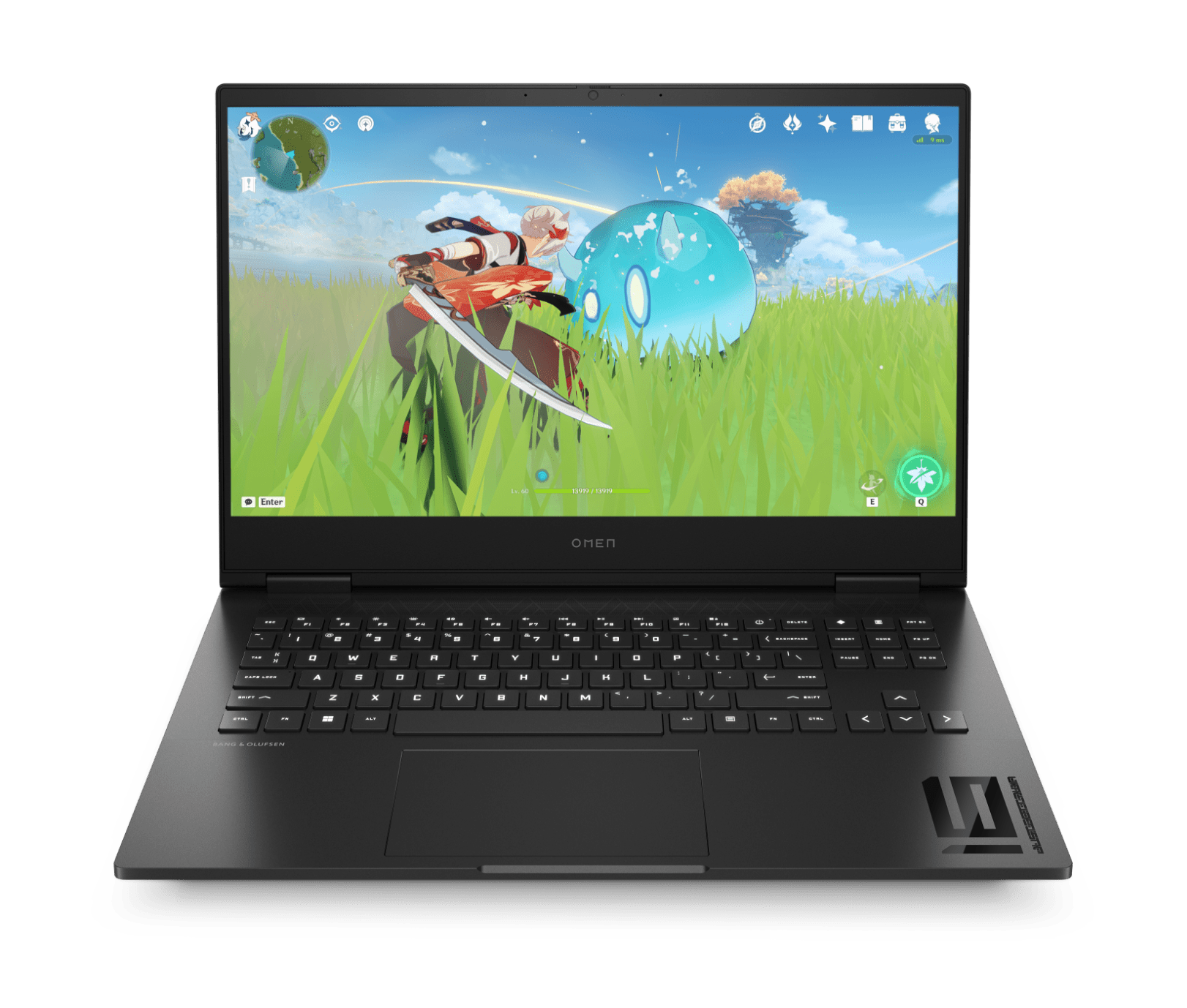 LAPTOP GAMINGOWY OMEN Z 16-CALOWYM WYŚWIETLACZEM – widok z przodu