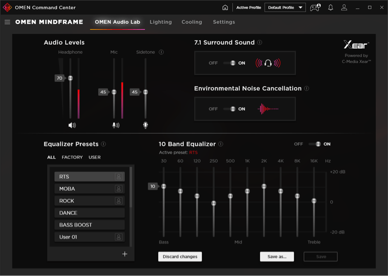 Lab audio